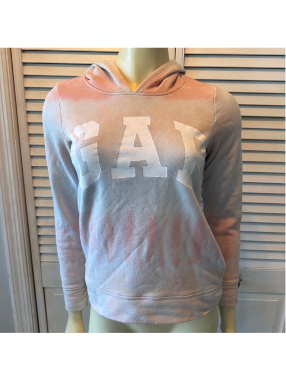 GAP Kids Pink Tie Dye Pullover Hoodie XL (12-13) Soft Cozy Sweatshirt